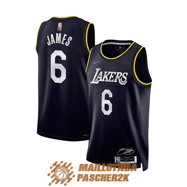 maillot los angeles lakers lebron james 6 75th MVP gloire edition