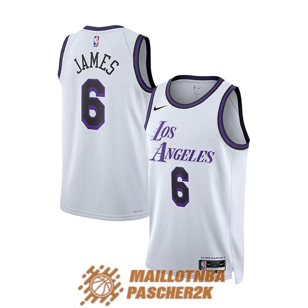 maillot los angeles lakers lebron james 6 city edition 2022-2023