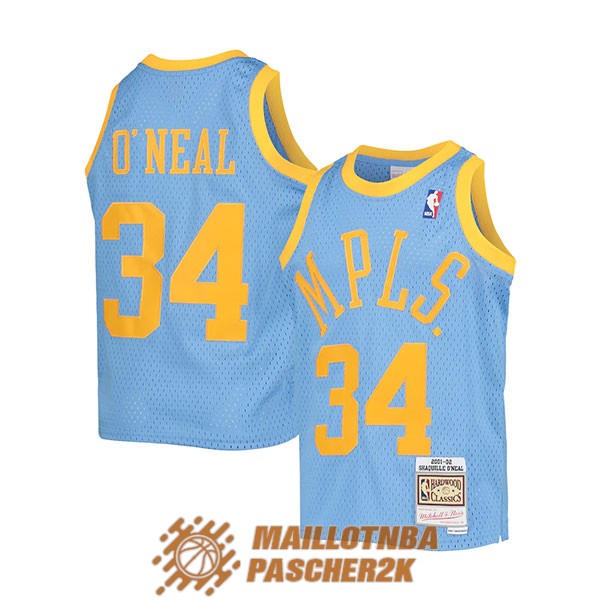 maillot los angeles lakers vintage shaquille o neal 34 2001-2002