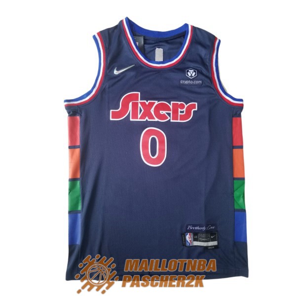 maillot philadelphia 76ers tyrese maxey 0 city edition 2021-2022