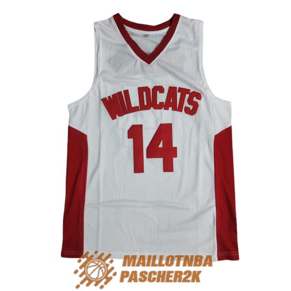maillot wildcats bolton 14 pelicula edition vintage blanc