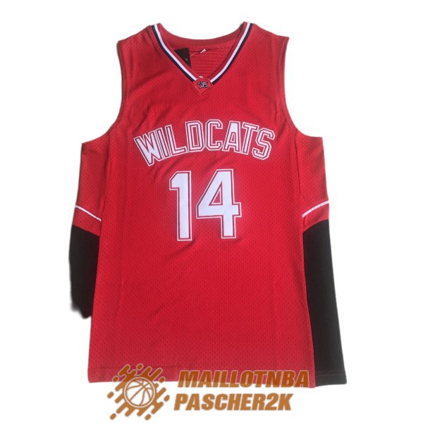 maillot wildcats bolton 14 pelicula edition vintage rouge