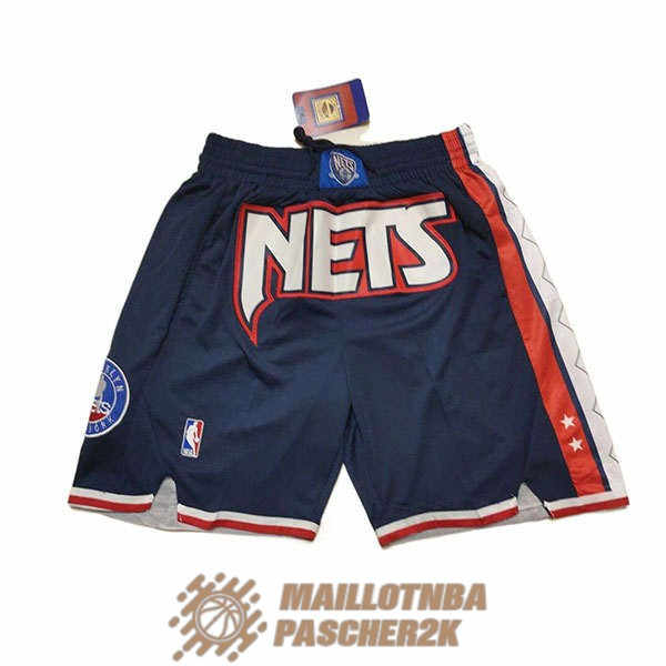 shorts brooklyn nets city edition bleu marine