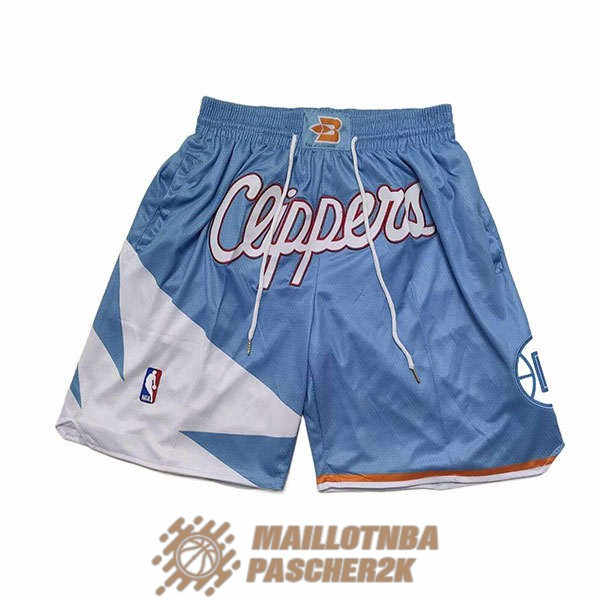 shorts los angeles clippers city edition bleu clair