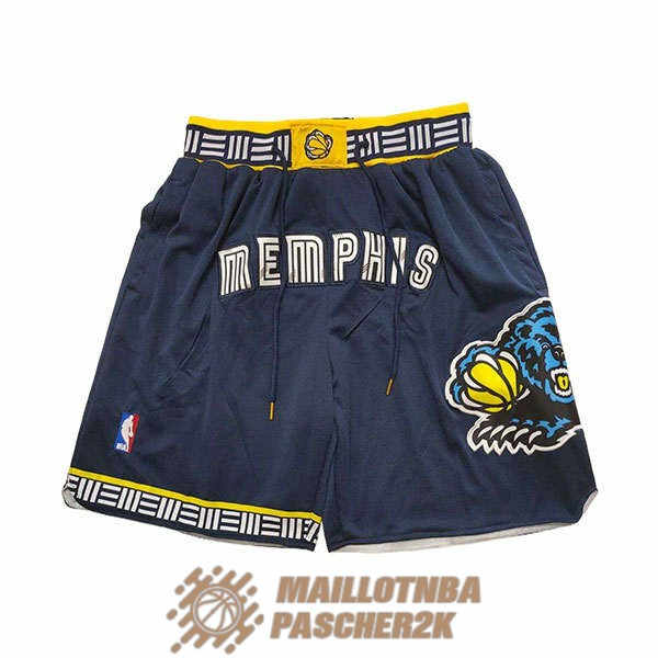 shorts memphis grizzlies city edition bleu marine