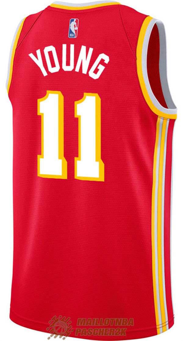 maillot atlanta hawks trae young 11 2022-2023 rouge<br /><span class=