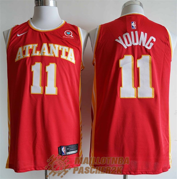 maillot atlanta hawks trae young 11 2022-2023 rouge<br /><span class=