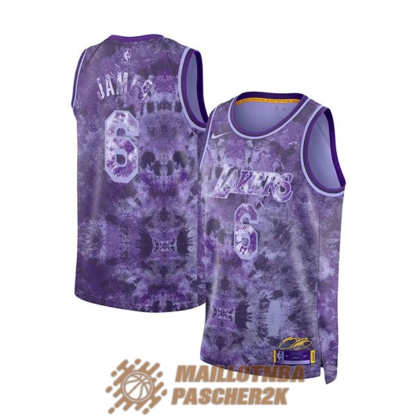 maillot los angeles lakers lebron james 6 pourpre mvp 2022-2023