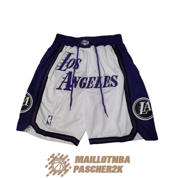 shorts los angeles lakers city edition 2022-2023 blanc
