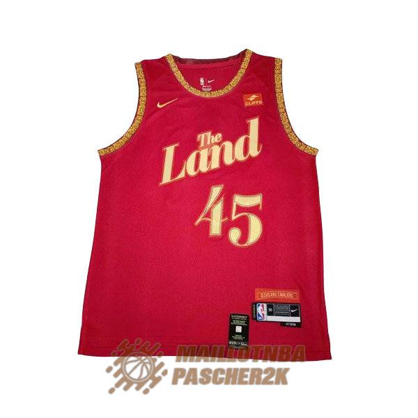 maillot cleveland cavaliers donovan mitchell 45 city edition rouge 2023-2024 [maillotnba-24-1-12-27]