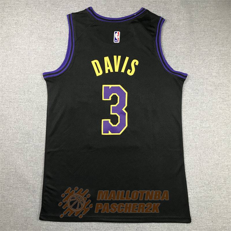 maillot los angeles lakers anthony davis 3 city edition noir 2023-2024