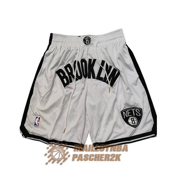shorts brooklyn nets blanc noir