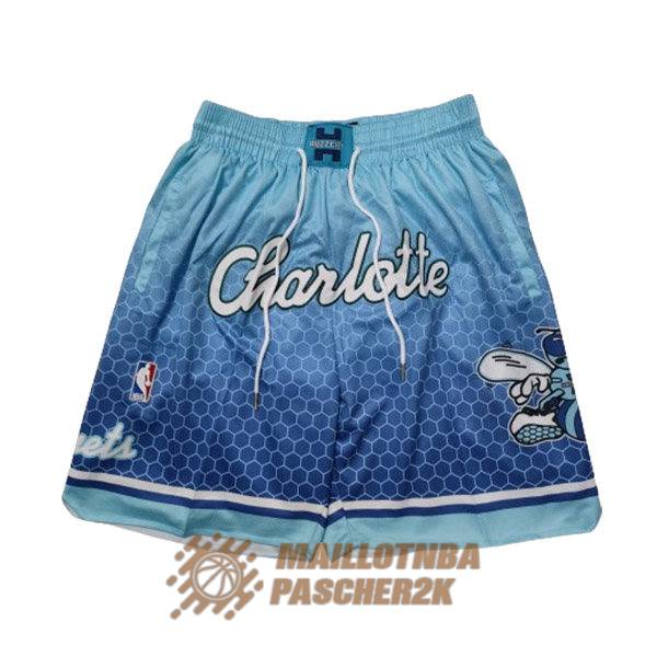 shorts charlotte hornets city edition bleu