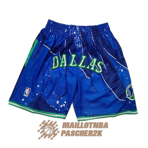 shorts dallas mavericks bleu vert