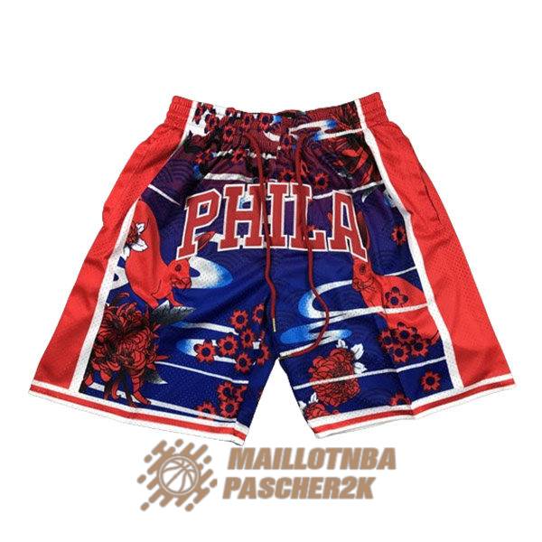 shorts philadelphia 76ers annee de lapin edition rouge