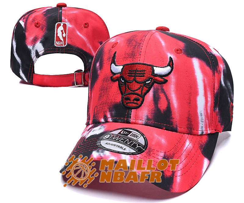 casquette chicago bulls B rouge noir [maillotnba-10-29-996]