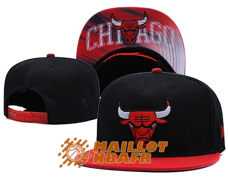 casquette chicago bulls I noir rouge
