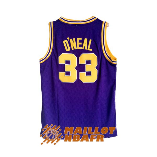 maillot NCAA lsu shaquille o'neal 33 pourpre jaune [maillotnba-10-29-864]