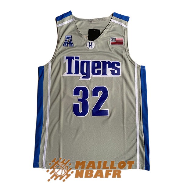 maillot NCAA memphis tigers james wiseman 32 gris bleu