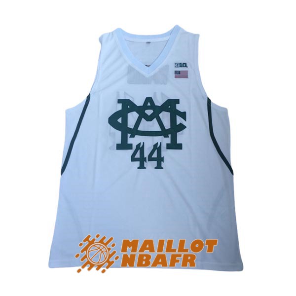 maillot NCAA michigan nick ward 44 blanc vert