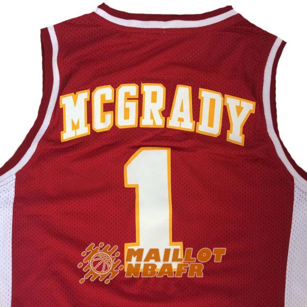 maillot NCAA mountzion tracy mcgrady 1 rouge<br /><span class=