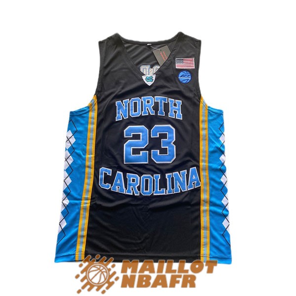 maillot NCAA north carolina michael jordan 23 noir bleu