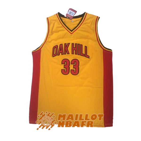 maillot NCAA oak hill kevin durant 33 jaune rouge