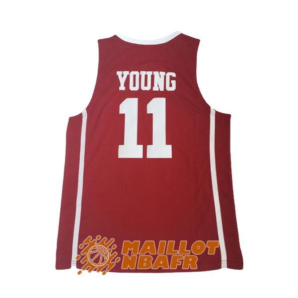 maillot NCAA oklahoma trae young 11 rouge