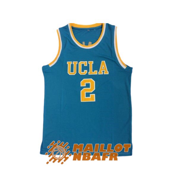 maillot NCAA ucla lonzo ball 2 bleu clair jaune