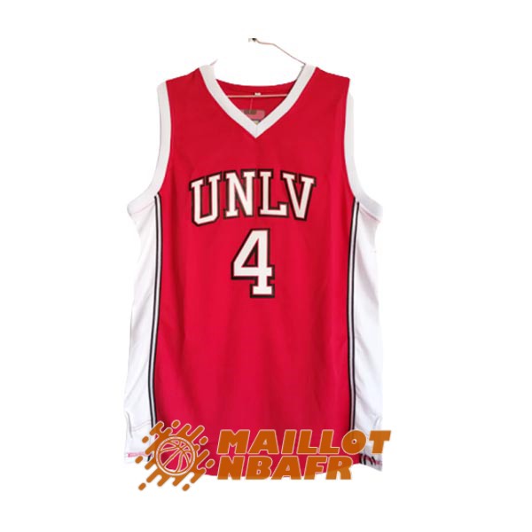 maillot NCAA unlv larry johnson 4 rouge blanc