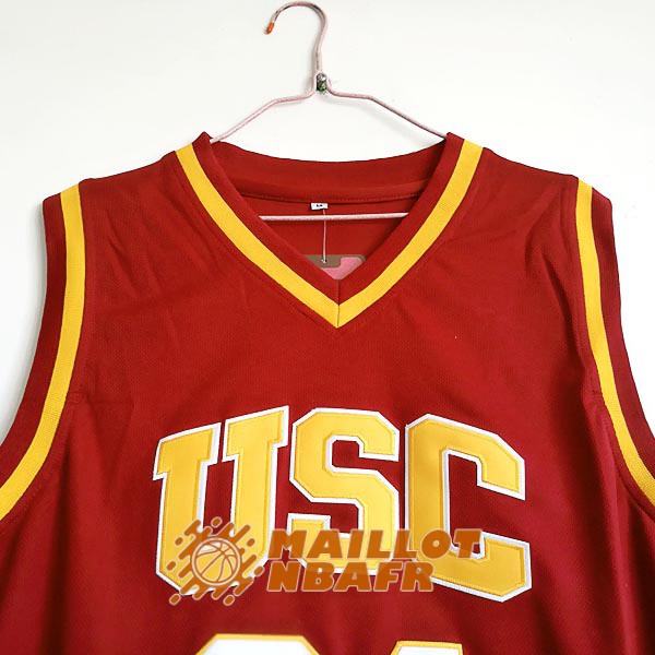 maillot NCAA usc brian scalabrine 24 rouge