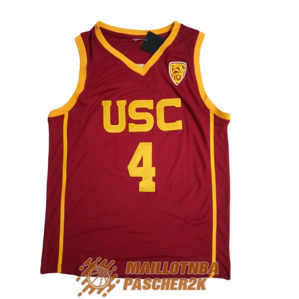 maillot NCAA usc evan mobley 4 date rouge