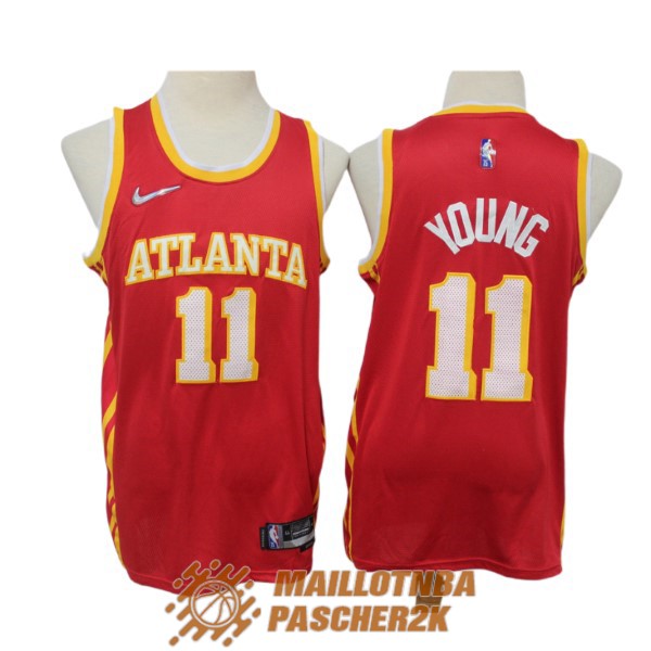 maillot atlanta hawks trae young 11 75th anniversaire diamant 2021-2022 rouge