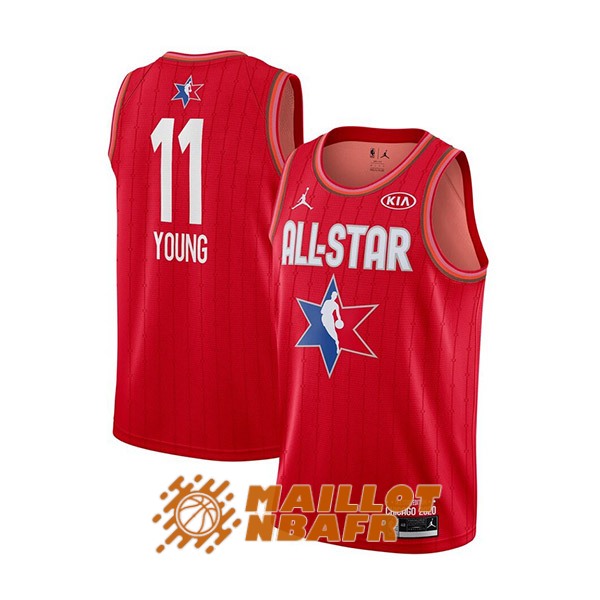 maillot atlanta hawks trae young 11 all star 2020 rouge