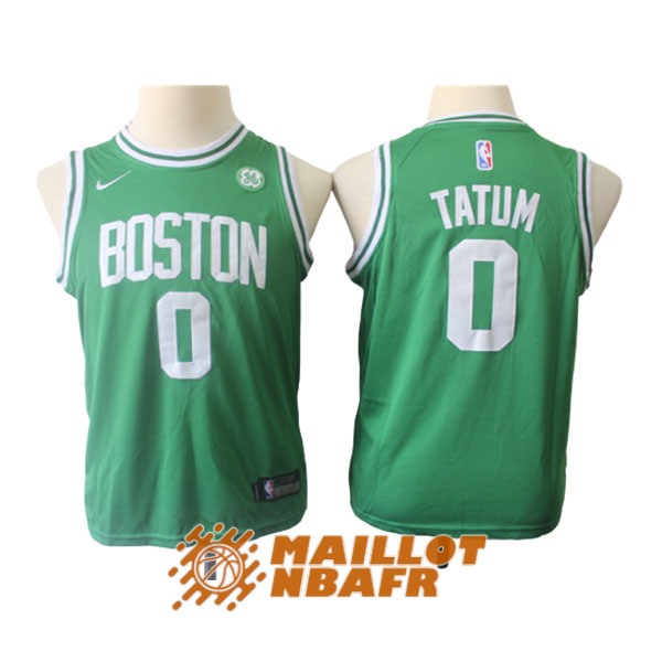 maillot boston celtics enfant jayson tatum 0 vert 2017-2018