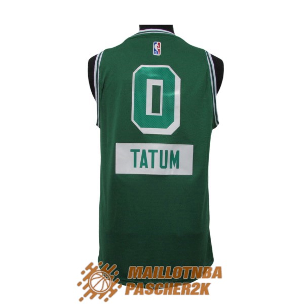 maillot boston celtics jayson tatum 0 75th anniversaire city edition 2021-2022 vert