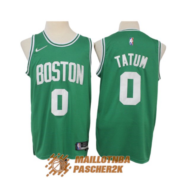 maillot boston celtics jayson tatum 0 75th anniversaire diamant 2021-2022 vert