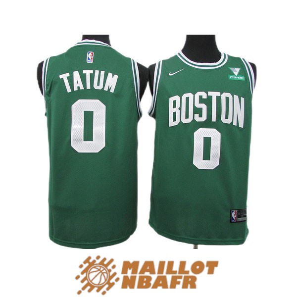maillot boston celtics jayson tatum 0 vert 2021