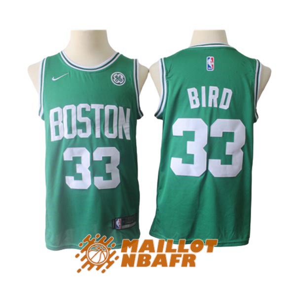 maillot boston celtics larry bird 33 vert blanc