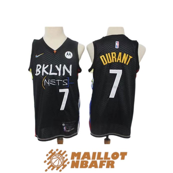maillot brooklyn nets kevin durant 7 noir 2021