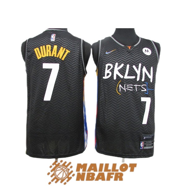 maillot brooklyn nets kevin durant 7 noir city edition
