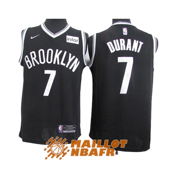 maillot brooklyn nets kevin durant 7 noir