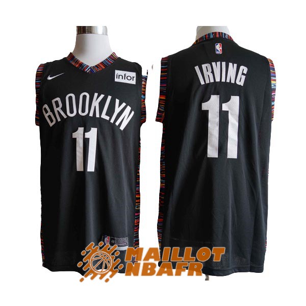 maillot brooklyn nets kyrie irving 11 noir city edition