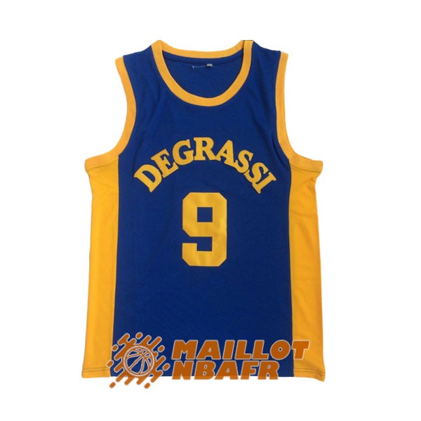 maillot degrassi drake 9 pelicula edition bleu jaune