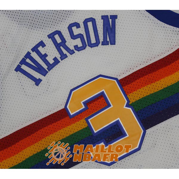 maillot denver nuggets vintage nuggets iverson 3 blanc<br /><span class=