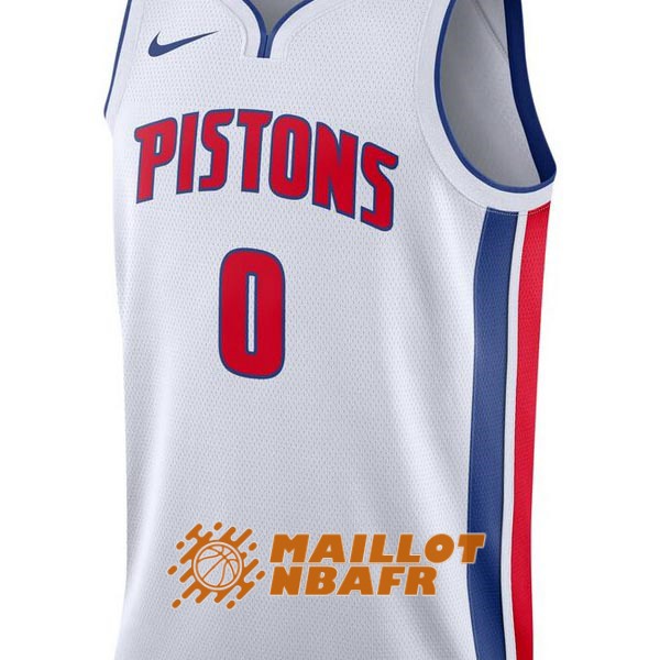 maillot detroit pistons andre drummond 0 blanc 2017-2018