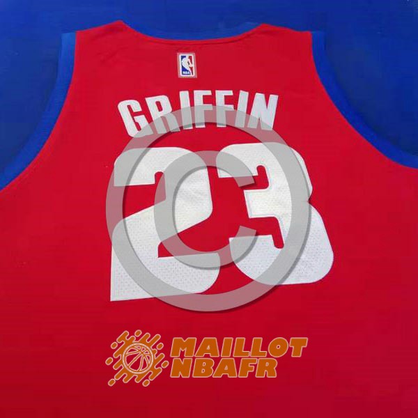 maillot detroit pistons blake griffin 23 rouge city edition