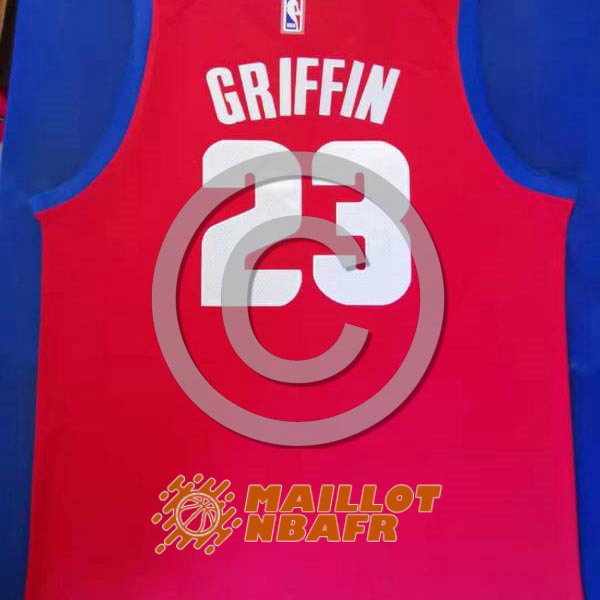 maillot detroit pistons blake griffin 23 rouge city edition