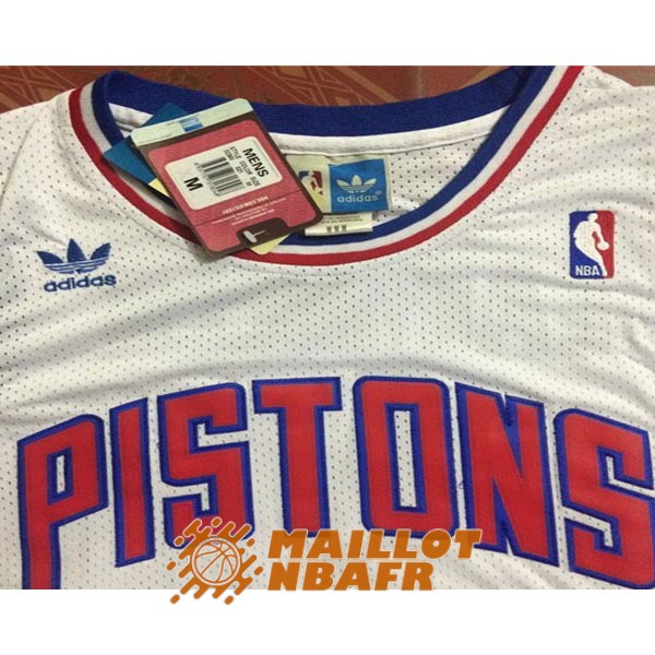 maillot detroit pistons vintage bill laimbeer 40 blanc rouge<br /><span class=