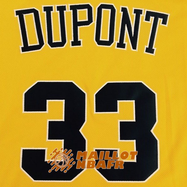 maillot dupont lason williams 33 edicion escuela secundaria jaune